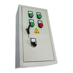 Щит управления противопожарным вентилятором и клапаном ЩУВК-П-380/11,0кВт/М
