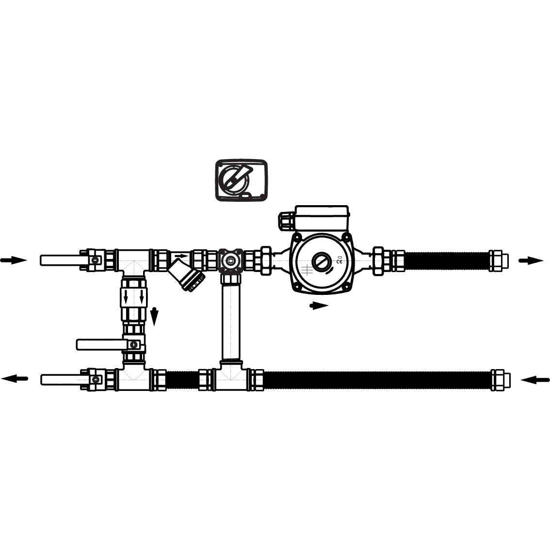 Узел регулирования для воздухонагревателя AIRS 80-16-32-3-BMS