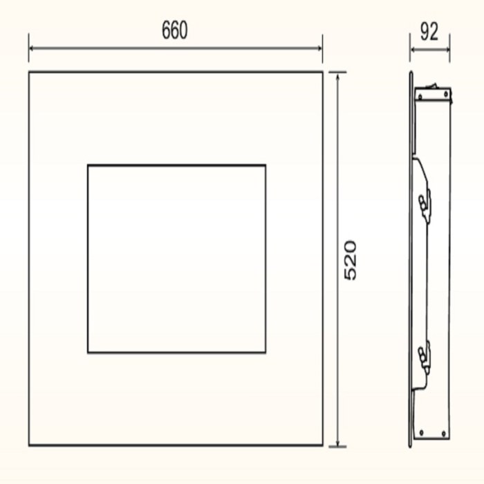Комплект для настен.монтажа для электрокаминов Electrolux EFP/W-1250RC, EFP/W-1200RRC