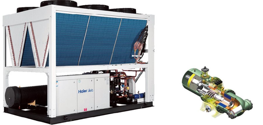 Винтовой чиллер Haier CI1450PANH с воздушным охлаждением Винтовой чиллер Haier CI1450PANH с воздушным охлаждением